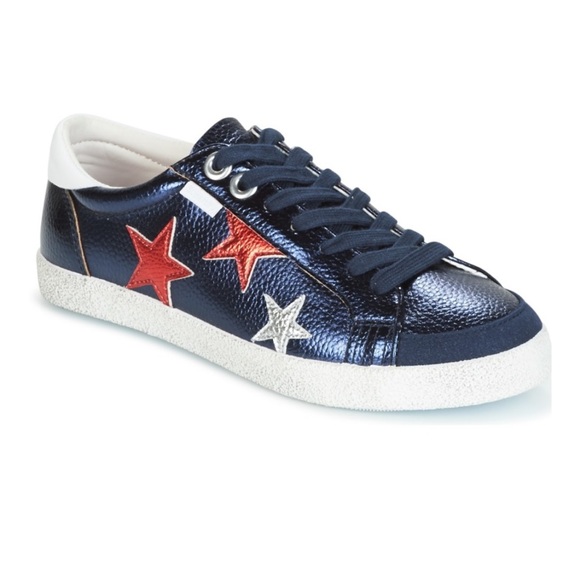 Superdry Super Sleek Logo Metallic Stars - Picture 2 of 9